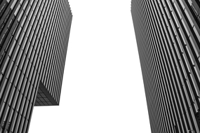 黑白风格现代建筑局部摄影图片